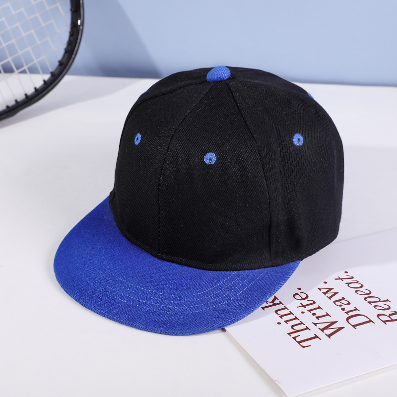 Parent-Child Color Matching Glossy Cap Peaked Cap Hiphop Flat-Brimmed Cap Trendy Men and Women Baseball Parent-child cap