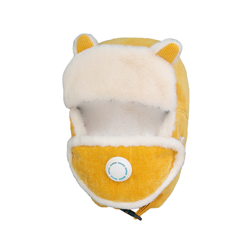 Parent-child cap Fleece-Lined Thick Warm Student Cycling Cute Windproof Earflaps Ushanka Parent-Child Dh8653