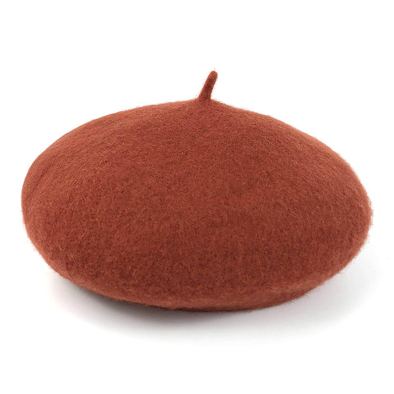 Hat Female Autumn And Winter Internet Famous Beret Korean Style Japanese Style Easy Matching Cute Lady Hat