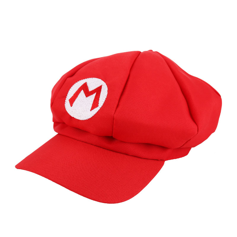 National hat Exclusive for Cross-Border Amazon Mario Octagonal Cap Super Mary Cartoon Surrounding the Game Cosplay
