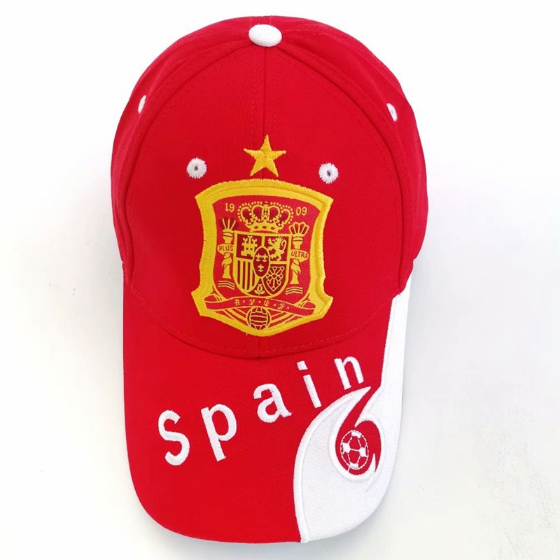 Spot Goods 2020 European Cup Souvenir Team Holland Portugal France Brazil National hat
