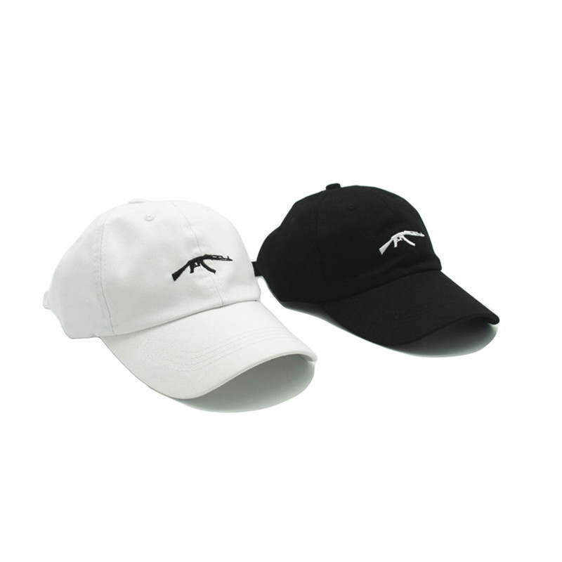 INS Foreign Pistol Machine Gun AK47 Embroidered Baseball Hat Men and Women Baseball Cap National hat