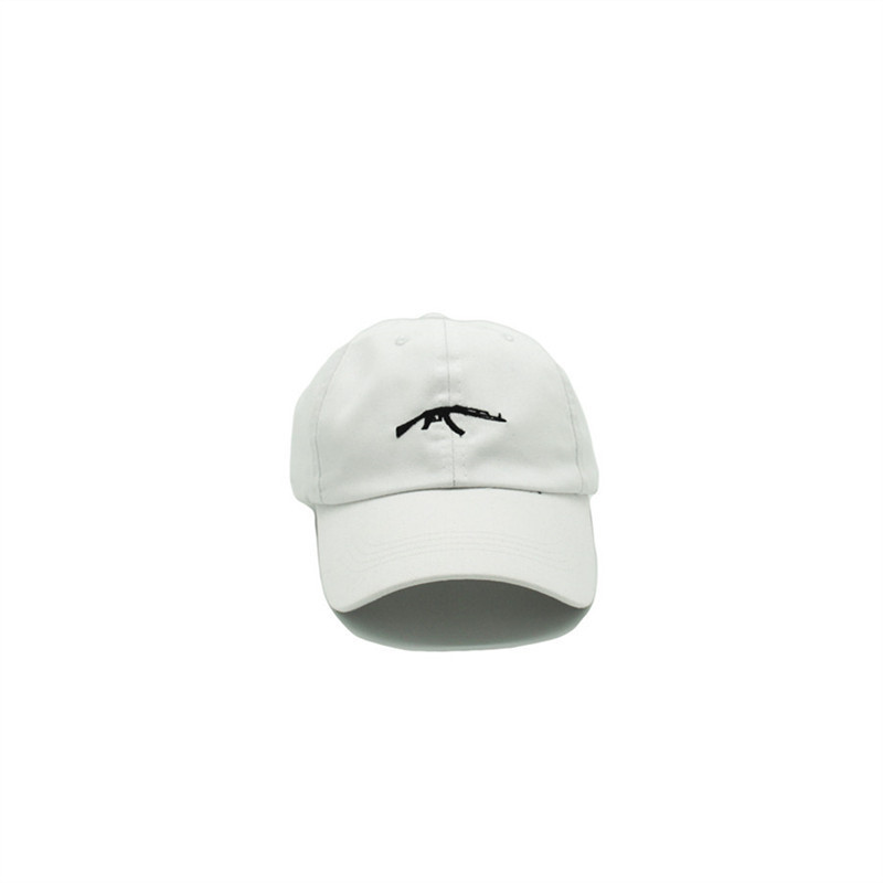 INS Foreign Pistol Machine Gun AK47 Embroidered Baseball Hat Men and Women Baseball Cap National hat
