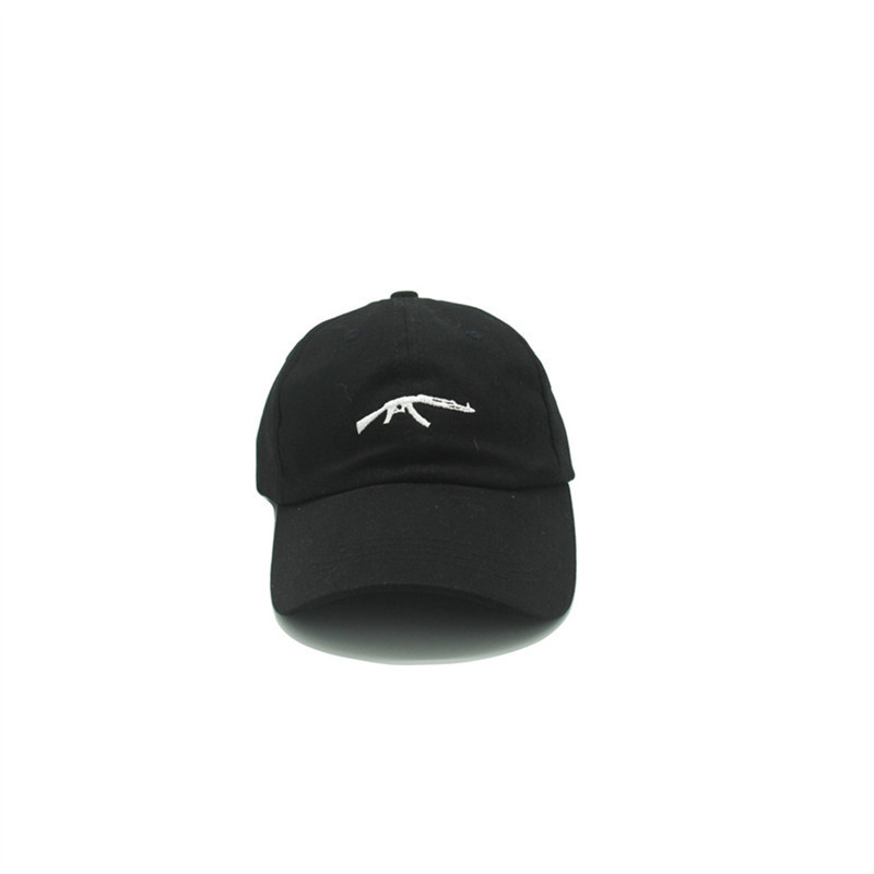 INS Foreign Pistol Machine Gun AK47 Embroidered Baseball Hat Men and Women Baseball Cap National hat