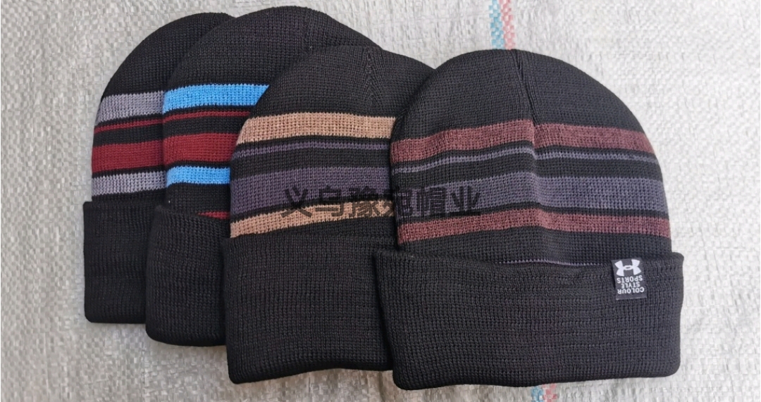 Hat Men&#039;s Winter Woolen Hat Thickened Warm Cotton Cap Middle-Aged and Elderly Youth Universal Cold-Proof Cycling Knitted Hat
