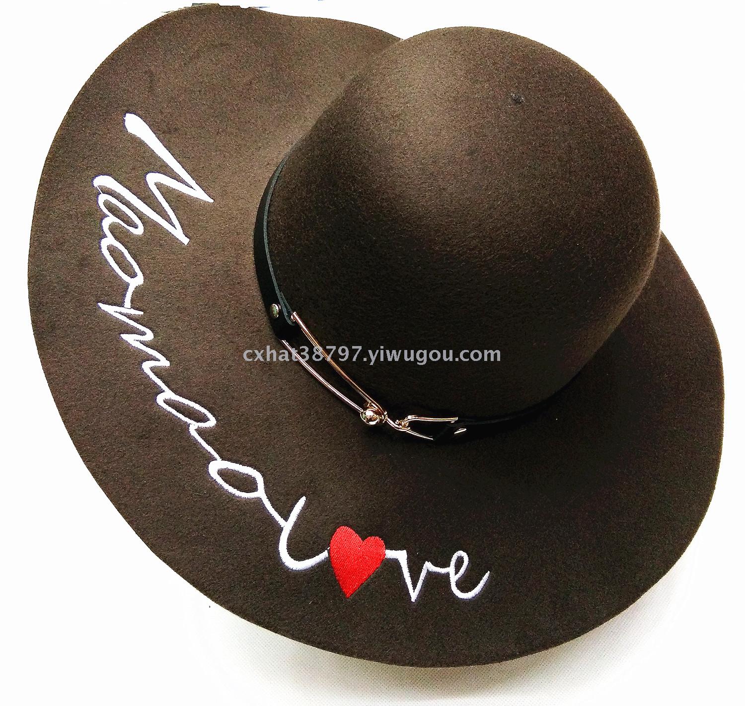 The new type of travel sun block sunshade is a top of the wool woolen hat tour.