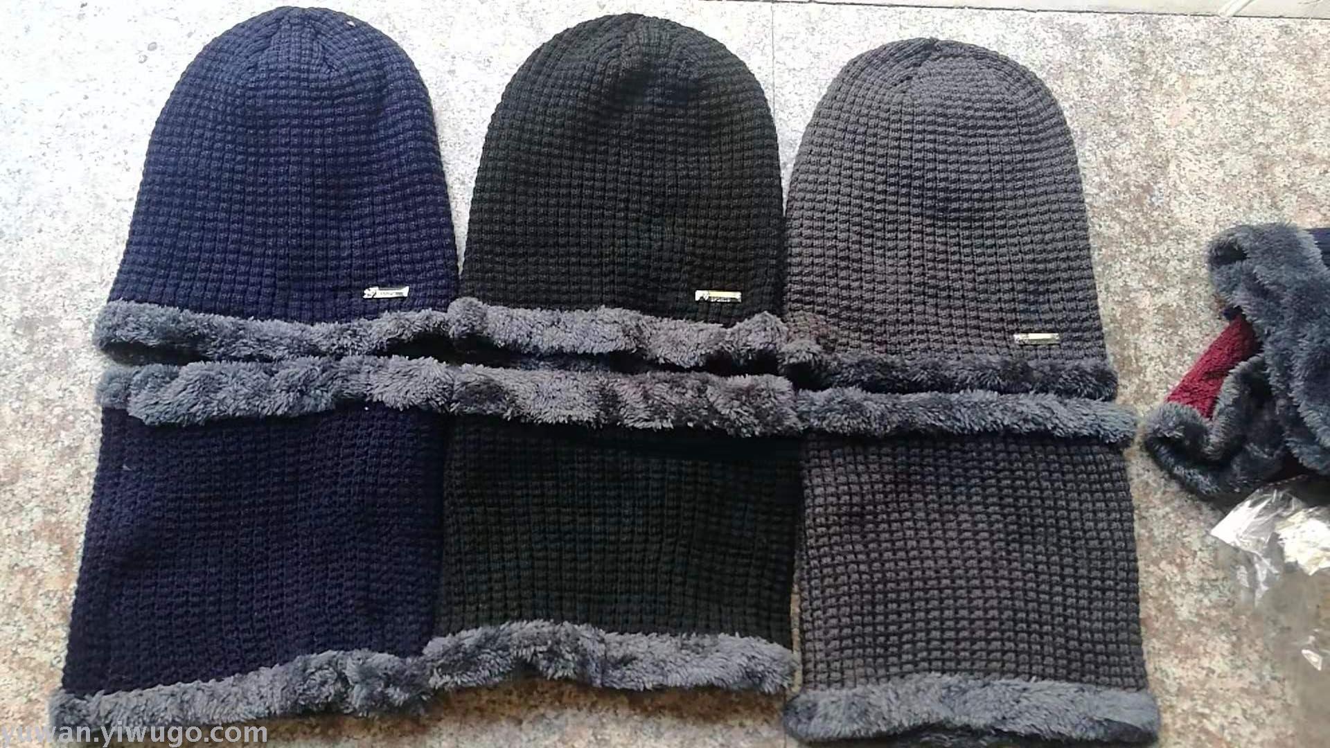 Men&#039;s Winter Hat Fleece-Lined Warm Woolen Hat Men&#039;s Autumn and Winter Men&#039;s Knitted Hat Thickened Ski Cap