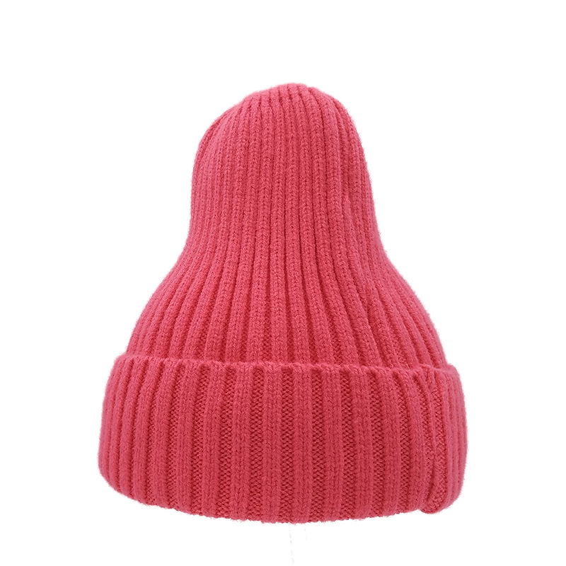 Internet Celebrity Chic Korean Style Yuppie Hat Solid Color Woolen Hat Men&#039;s and Women&#039;s Autumn and Winter Students Ins Knitted Warm Baby&#039;s Knit Hat