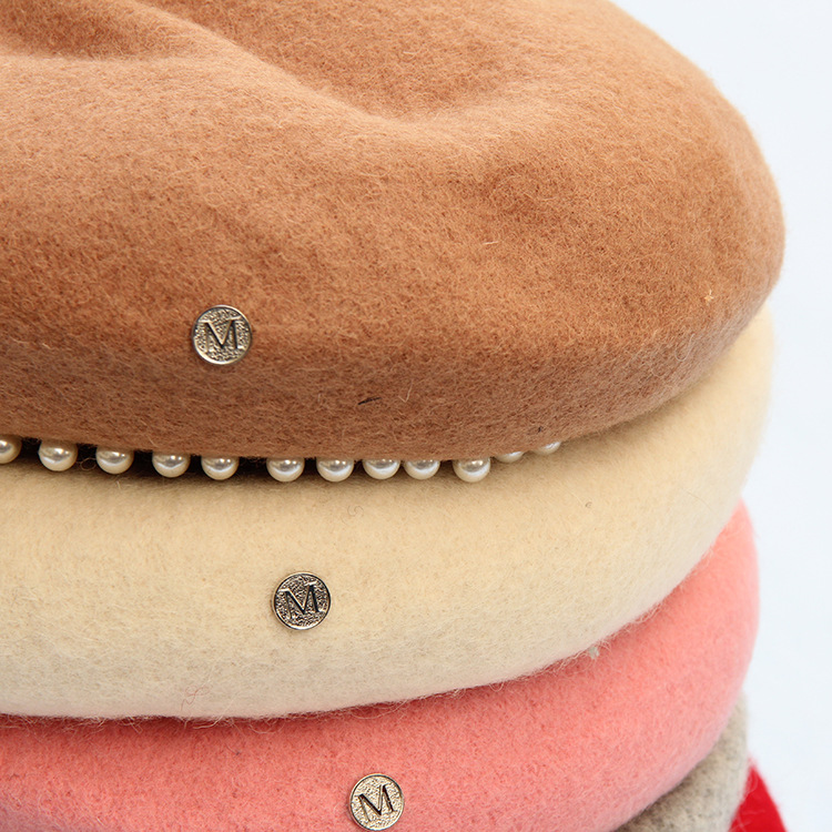 and Winter Korean Style All-Matching Japanese Painter Hat Sweet Cute Student Pumpkin Hat Female Fashion Advertising cap