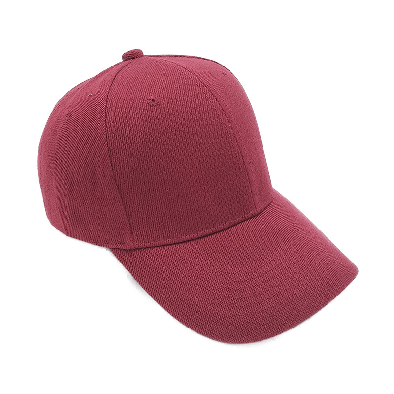 Spot Maonitrile Thickened Solid Color Blank Peaked Cap Hat Work Cap Advertising Cap Baseball Cap Men&#039;s and Women&#039;s Hats