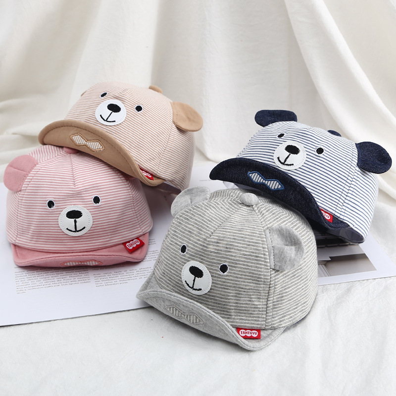 Babies&#039; Spring and Autumn Sunshade Baby Girl Boy Children&#039;s Thin Sun Baseball Summer Fisherman Duck Tongue Newborn Cap