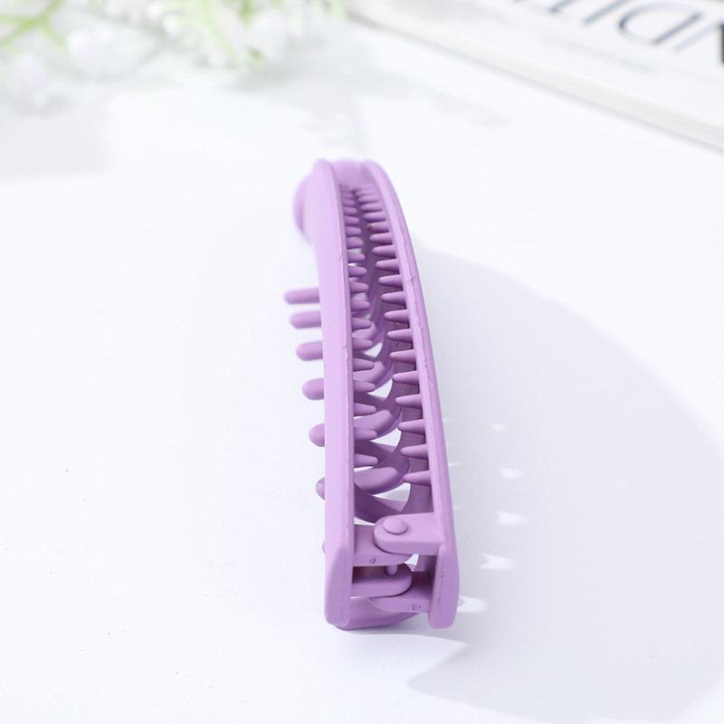FFR Dark Matte Texture Color Barrettes Head Clip Temperament Color Banana Barrettes Barrettes Banana Hairpin