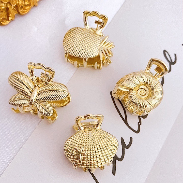  Side Clip Girl Head Clip Graceful and Fashionable Hairpin Accessories Small Clip Factory Wholesale Alloy Hairpin