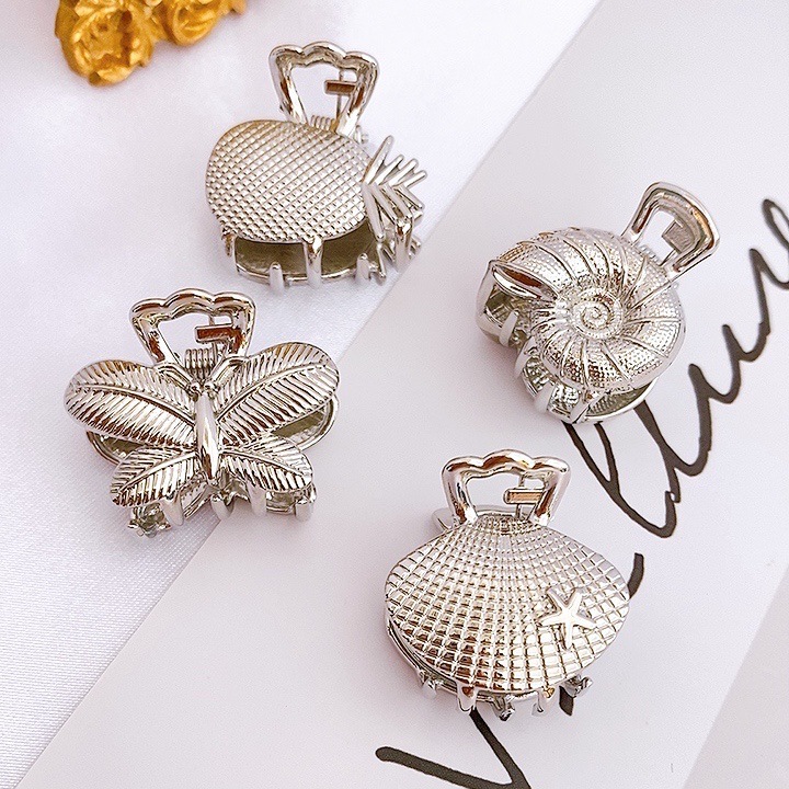  Side Clip Girl Head Clip Graceful and Fashionable Hairpin Accessories Small Clip Factory Wholesale Alloy Hairpin
