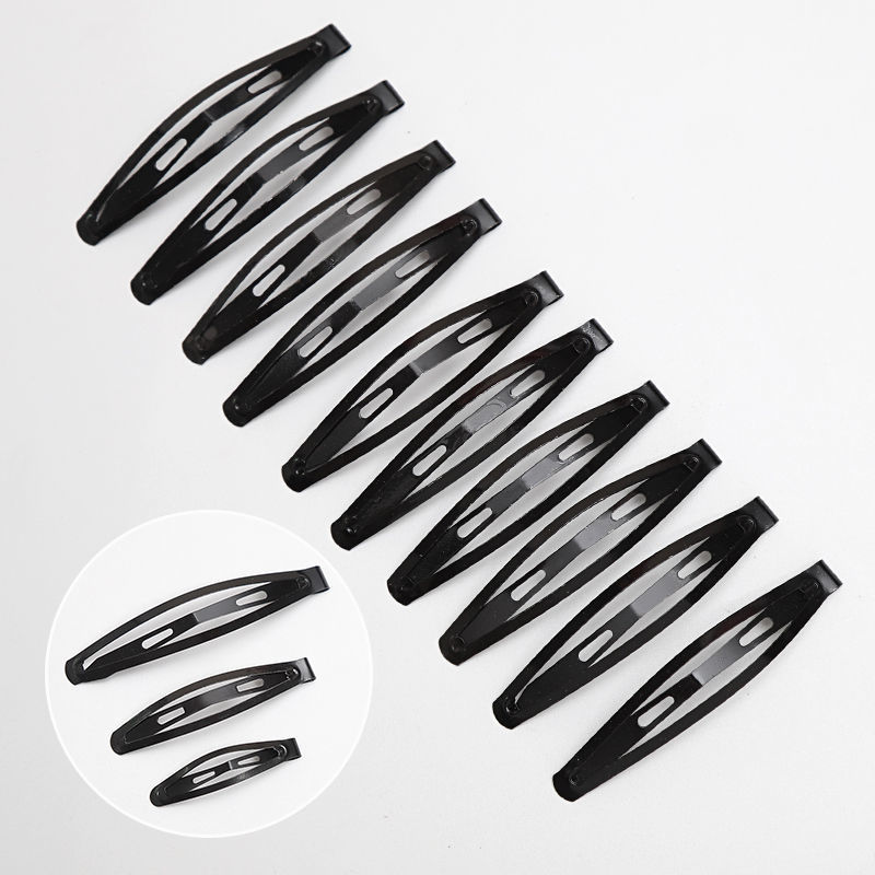 Leaf Picking Barrettes Bang Clip Broken Hair Black BB Clip Paint-Free Water Drop Side Shaping Steel Clip Hairpin Hair Clip Accessories