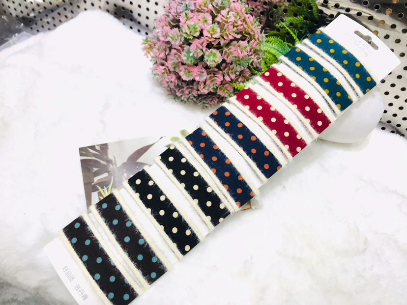 Bang Clip Bb Clip Cloth Hairpin Korean Hairpin Headdress Clip Black Clip Bang Clip Cloth Wrapper Large Hair Clip
