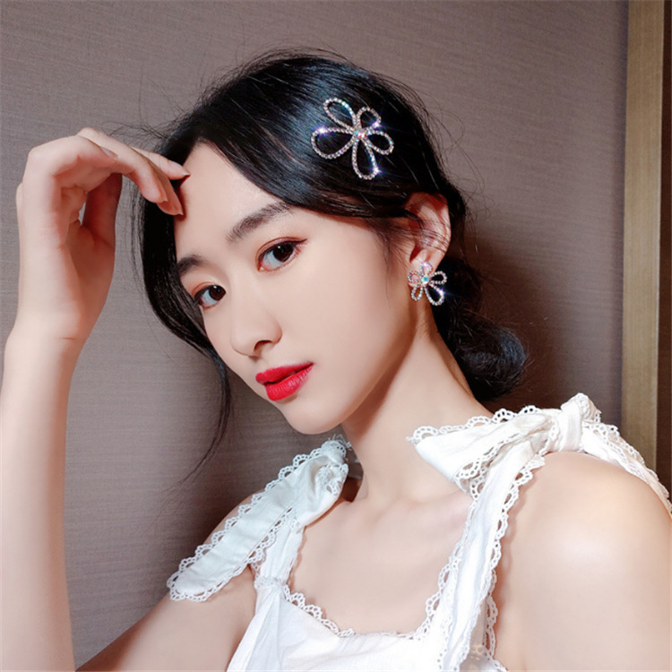 Barrettes Duckbill Hair Accessories Pearl Bobby Edge Clip Back Head Clip Hairware Bang Hairpin Women Diamond Hairpin