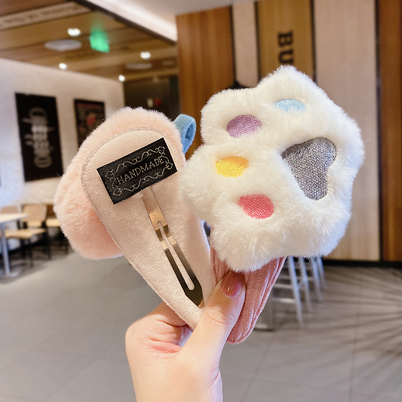 Oversized Face Wash Barrettes Top Clip Hairpin Cute Girl Forehead Bang Side Clip Cartoon BB Clip Japanese and Korean Clip Hairware