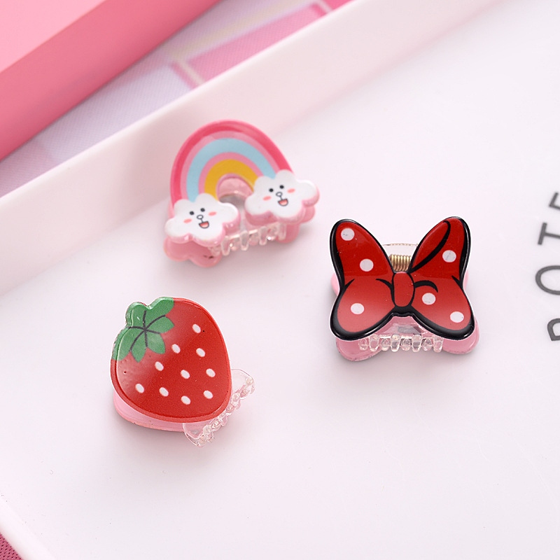 Children&#039;s Cartoon Small Jaw Clip Korean Girls Updo Little Clip Baby Cropped Hair Clip Bang Clip Hairpin Girls&#039; Hair Accessories