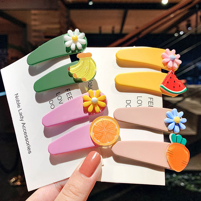 Barrettes BB Clip Hair Accessories Cute Princess Cartoon Mouse Animal Broken Hair Bang Hairpin Clip Hairware
