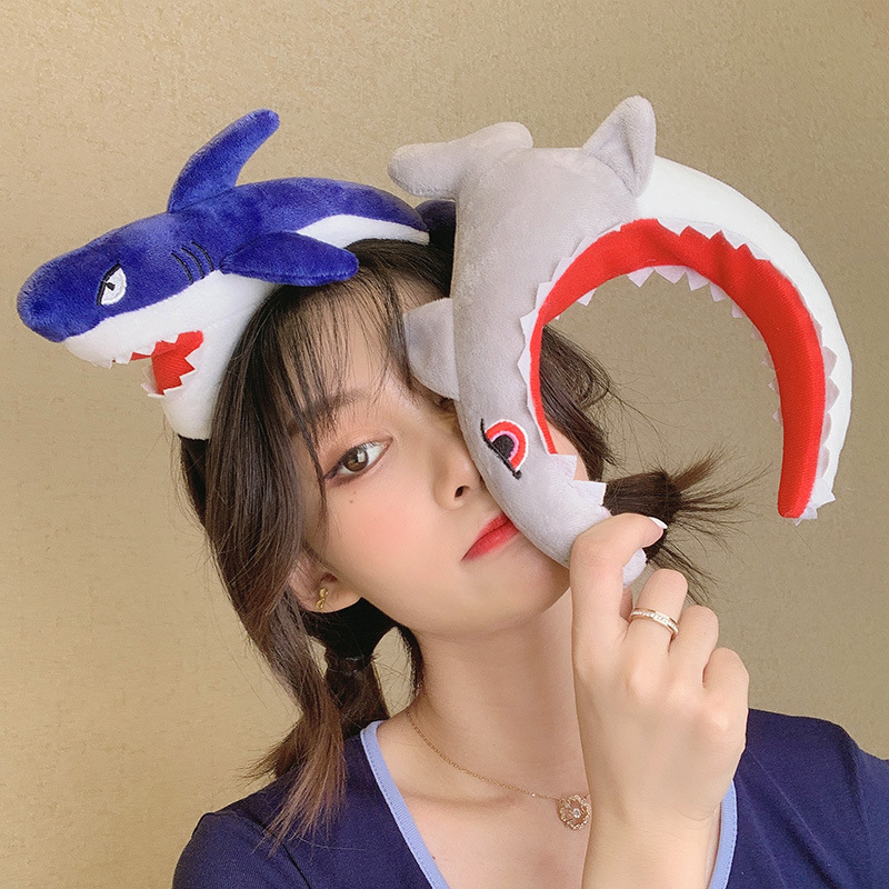 Cartoon Headband Super Cute Wide Brim Hair Pressing NonSlip Face Wash Bangs Headband AllMatch out Salted Fish Hairpin