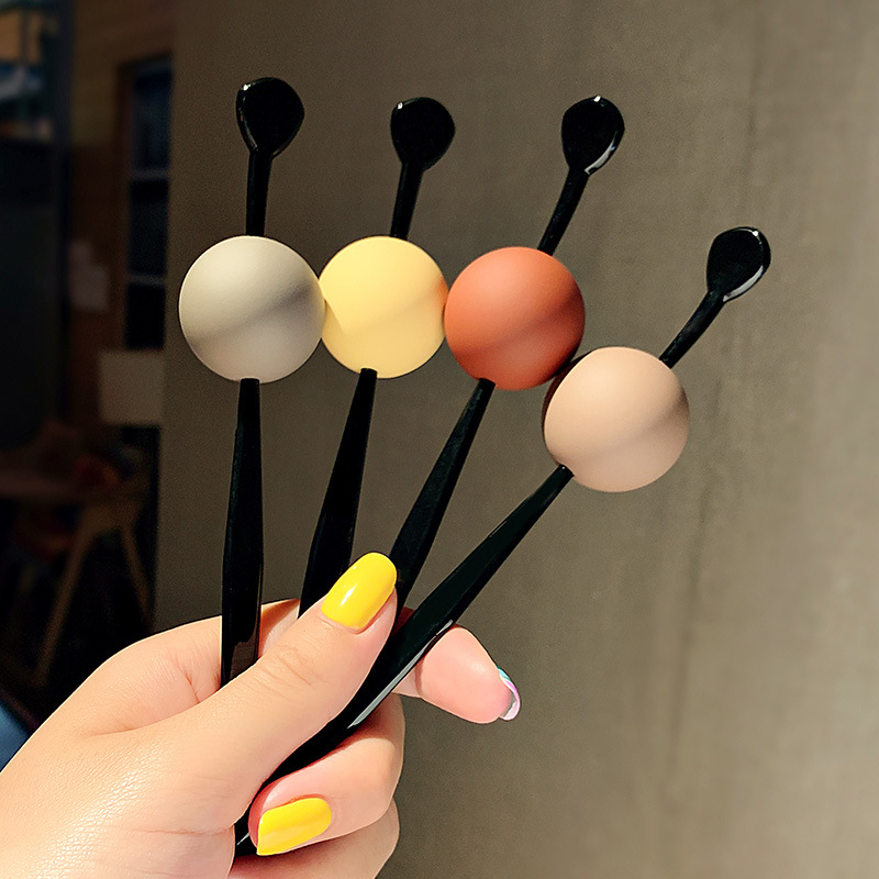 Japanese Style Ball Hairpin Simple Modern Bun Hair Band Lazy Sweet Girl Mori Headdress