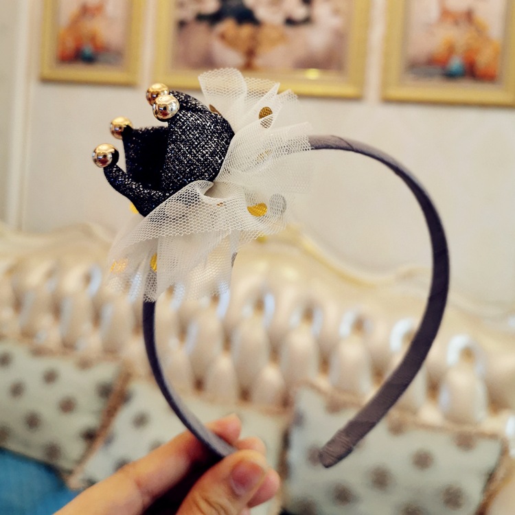 Factory Store Korean New Children&#039;s Hair Accessories Wholesale Crown Princess Bowknot Headband Hairpin Hair Band Et539