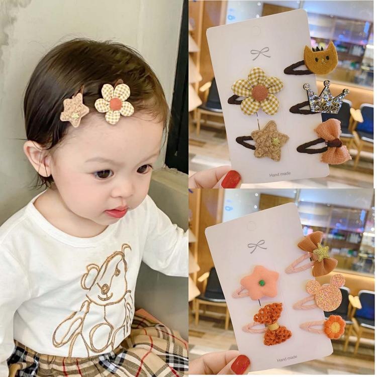 Korean Baby Does Not Hurt Hair BB Clip Children&#039;s Hair Volume Less Fetal Hair Princess Bowknot Hairware Baby Hairpin