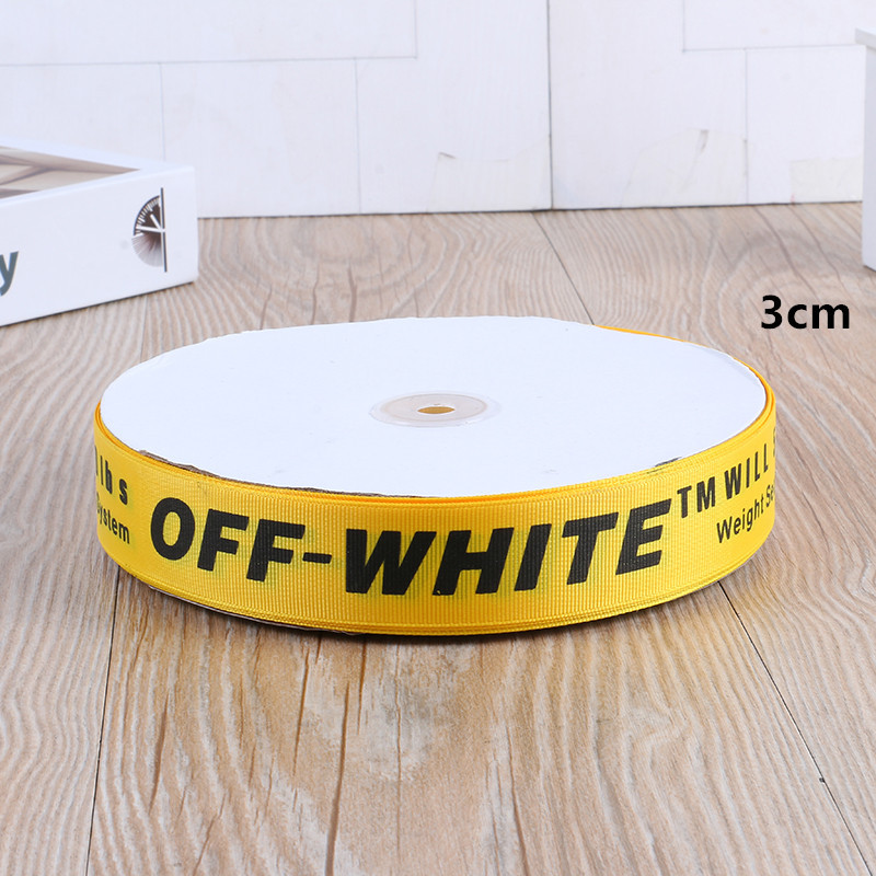 Fashion printing word thread belt English rib belt 3cm printing ribbon spot textile clothing accessories manufacturers wholesale