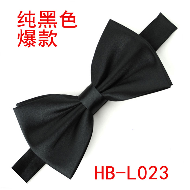 In Stock Wholesale Wedding Bow Tie Solid Color Bow Tie Fashion Bowknot Men&#039;s Bow Tie Korean Style Factory Bowknot Tie