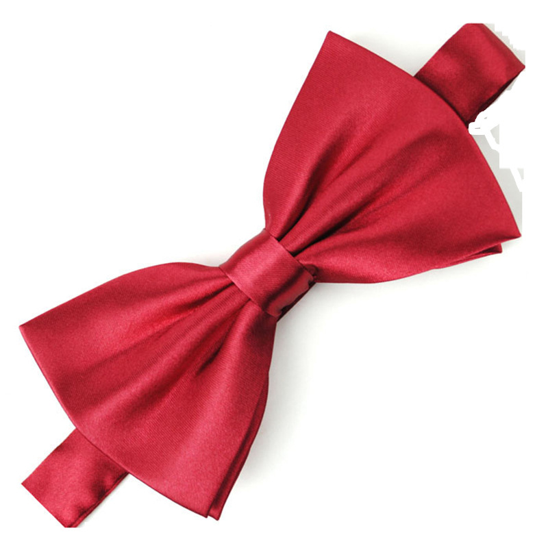 In Stock Wholesale Wedding Bow Tie Solid Color Bow Tie Fashion Bowknot Men&#039;s Bow Tie Korean Style Factory Bowknot Tie