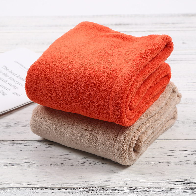 Thicken Coral Velvet Hair-Drying Cap Absorbent Shower Cap Hair Washing Quick-Drying Towel Baotou Women&#039;s Long Hair Scarf Artifact