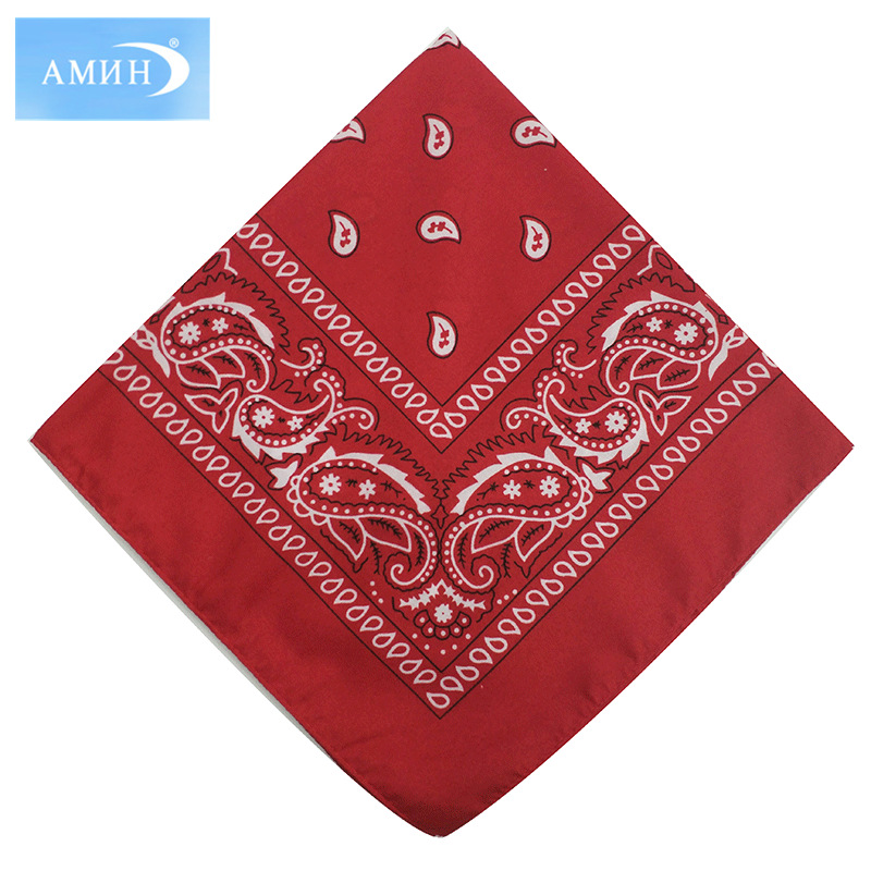 Polyester Hip Hop Print Headscarf Outdoor Sunscreen Mask Square Towel Pet Towel Cycling Headscarf Sports Scarf Customized