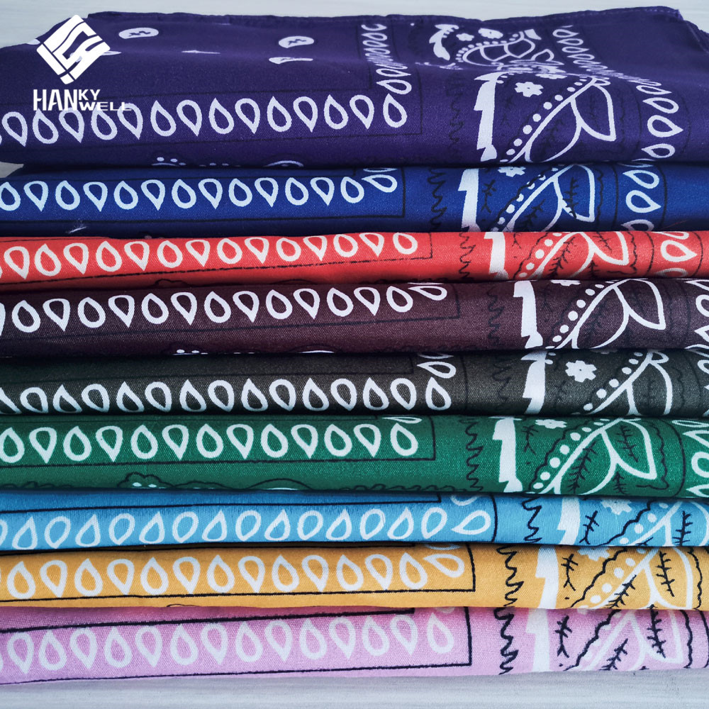 Polyester Hip Hop Print Headscarf Outdoor Sunscreen Mask Square Towel Pet Towel Cycling Headscarf Sports Scarf Customized