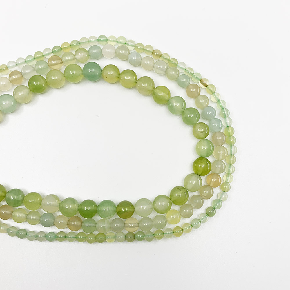 Natural Candy Color Apple Agate Loose round Beads DIY Crystal Grape Chalcedony Candy Bead