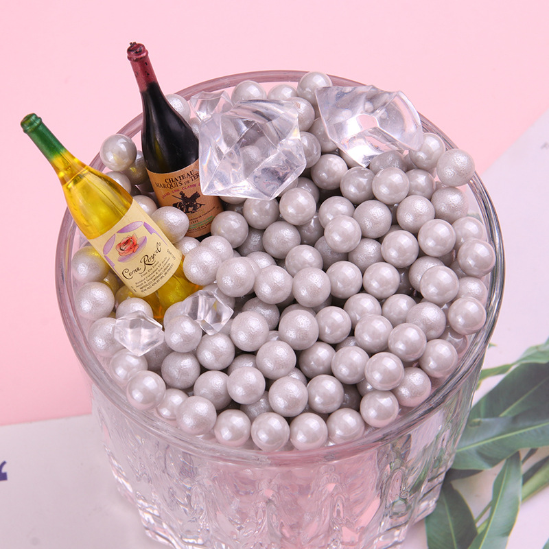 Jiali Edible Colored Sugar Beads Pearl Sugar Baking Cake Cookie Decorative Colored Needle Sugar Candy Bead