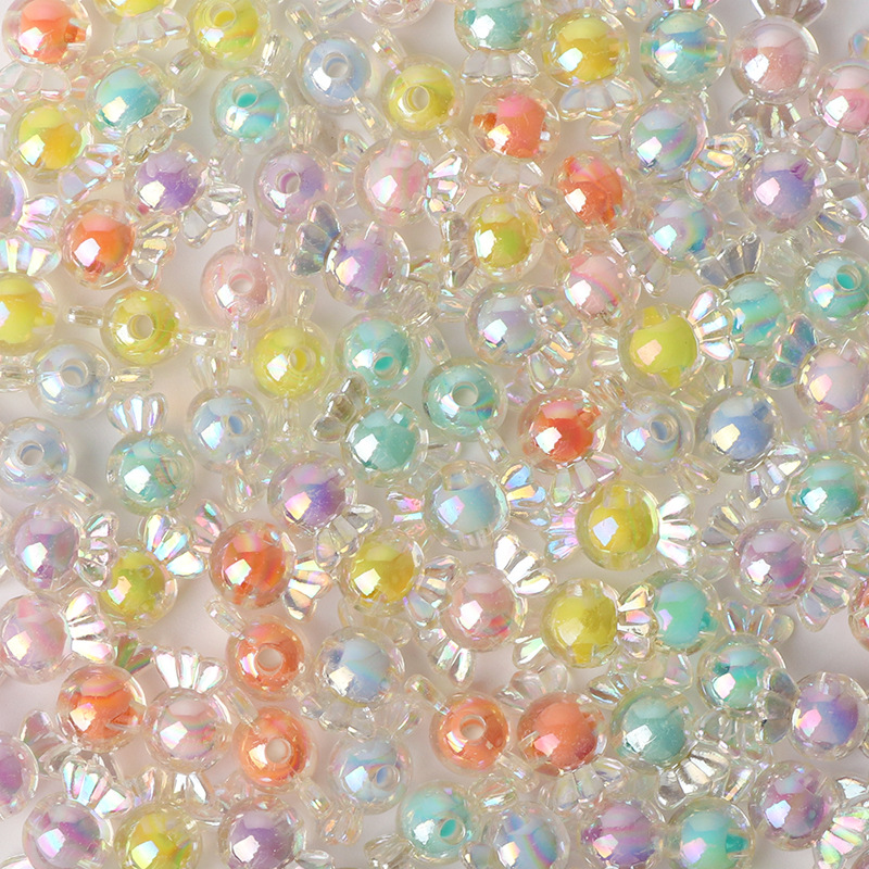 Candy Bead Acrylic Candy Colorful Acrylic Beads Loose Beads Handicraft DIY Material Bracelet Necklace Bracelet