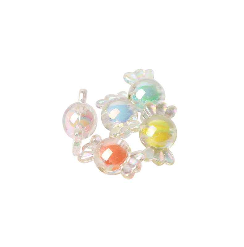 Candy Bead Acrylic Candy Colorful Acrylic Beads Loose Beads Handicraft DIY Material Bracelet Necklace Bracelet