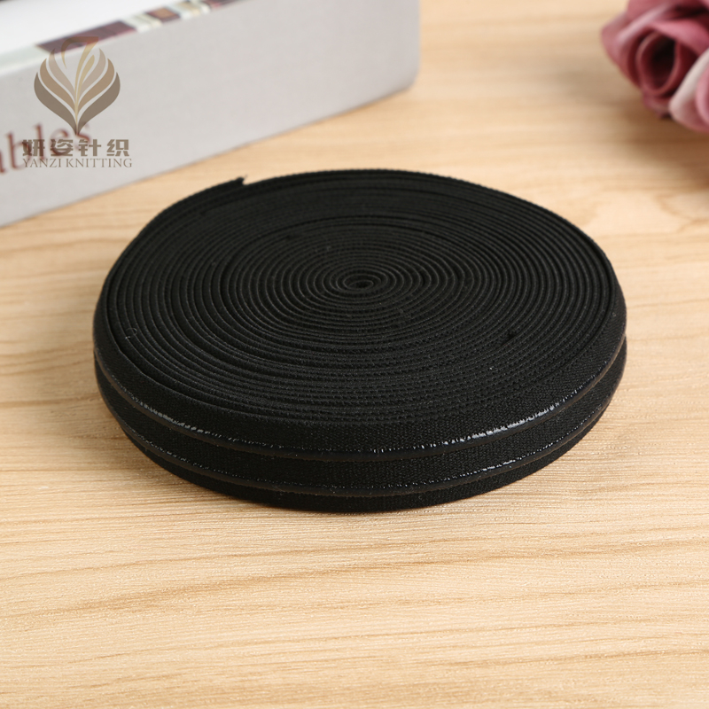 Factory Direct Sales Customizable 2.3cm Wide Specification Plain Elastic Band Woven Elastic Tape Underwear Clothing Shoulder Strap Accessories