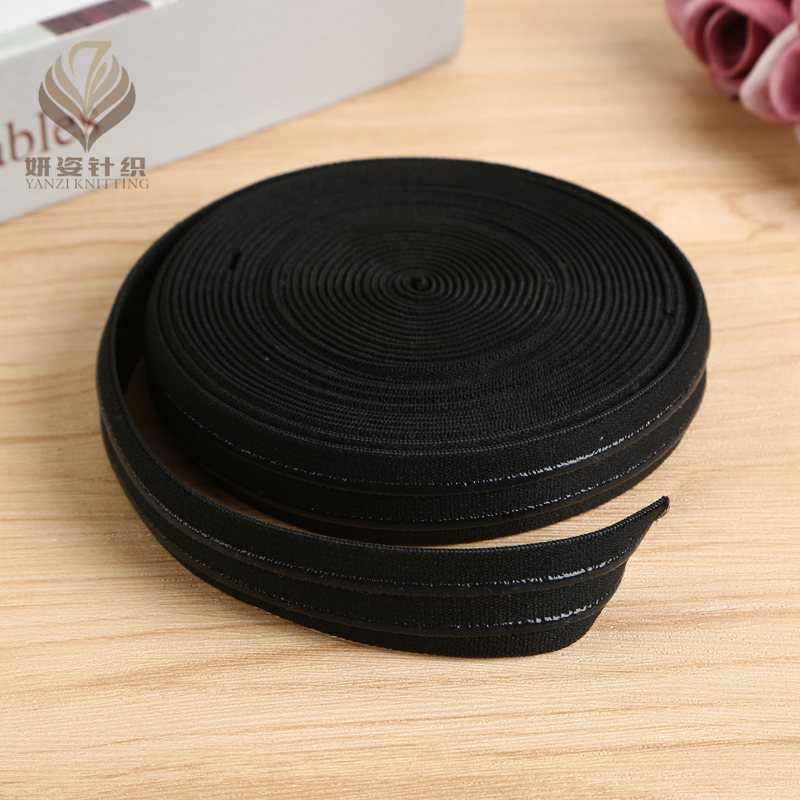 Factory Direct Sales Customizable 2.3cm Wide Specification Plain Elastic Band Woven Elastic Tape Underwear Clothing Shoulder Strap Accessories
