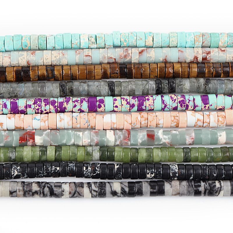 Flat Beads Jade Right Angle Wafer Flat Beads Jade Crystal Hollow Bead DIY Ornament Accessories Gasket Beaded
