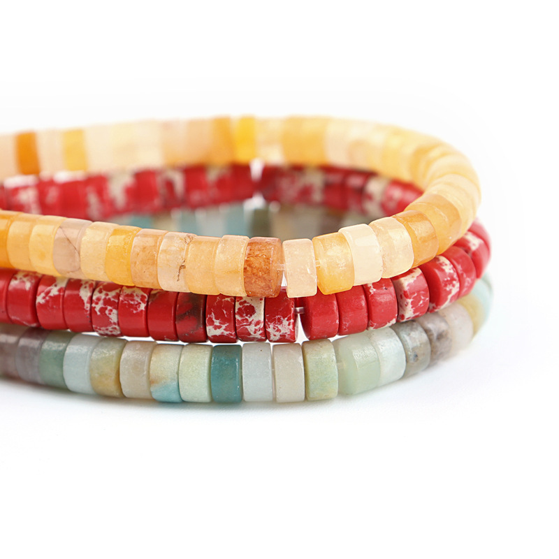  Jade Right Angle Wafer Flat Beads Jade Crystal Hollow Bead DIY Ornament Accessories Gasket Beaded Flat Beads
