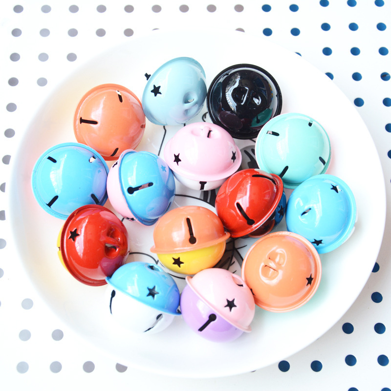 Qiancang Girl 40mm Color Bell Key Accessories DIY Handmade Accessories Candy Color Big Color Bells 
