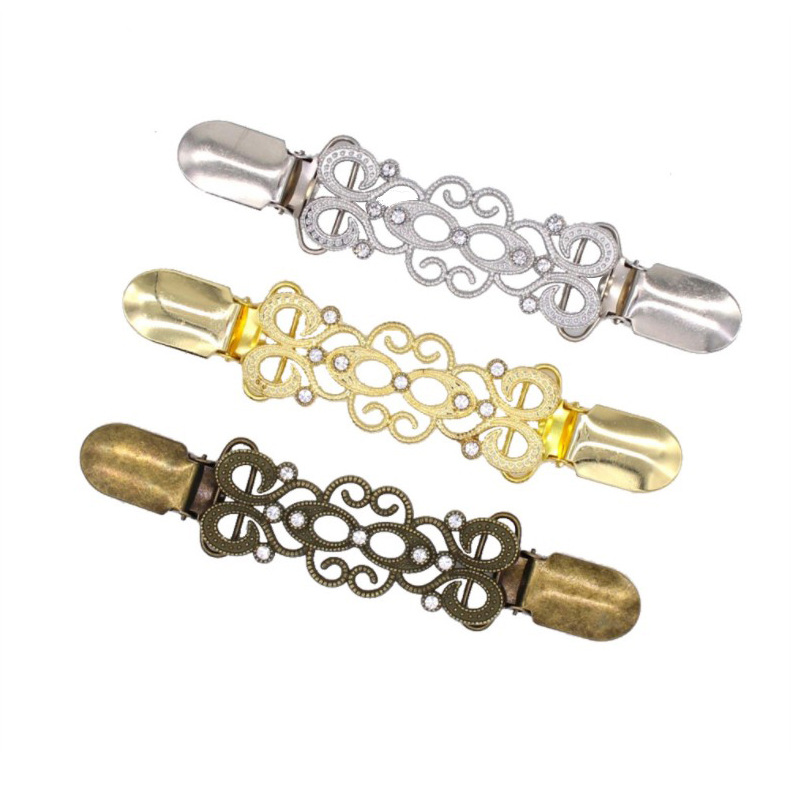Creative Clothing Alloy Vortex Sweater Clip Scarf Scarf Buckle Multi-Function Anti-Exposure Brooch Accessories Wholesale
