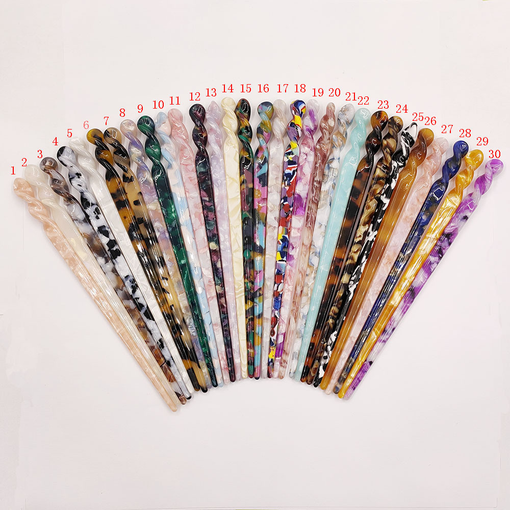 Updo Acetate Plate Straight Bar Brooch Hairpin Cold Style Hairpin Ancient Han Chinese Clothing Headdress Pull Hairpin