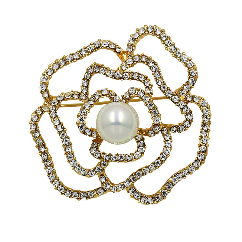 Private Custom Brooch Customized Alloy Rhinestone Corsage Clothing Pin Accessories Customization as Request