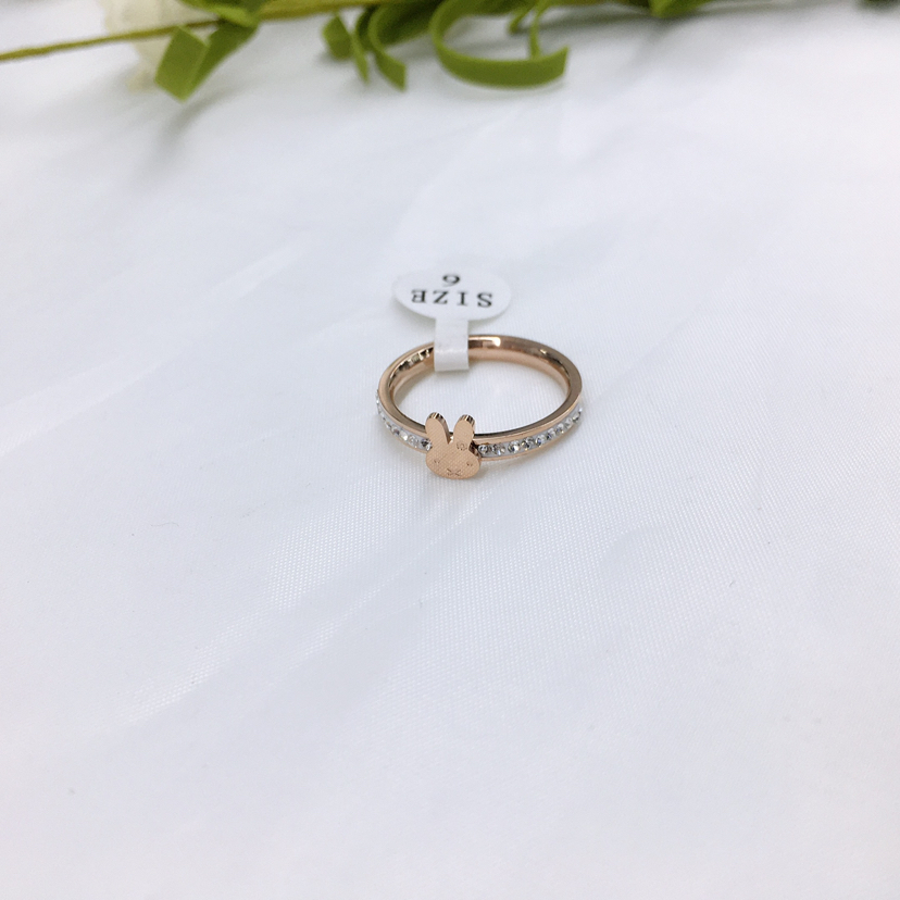Korean Hot-Selling Titanium Steel Ring Trendy Wild Jewelry Normcore Style Ring Factory Direct Sales