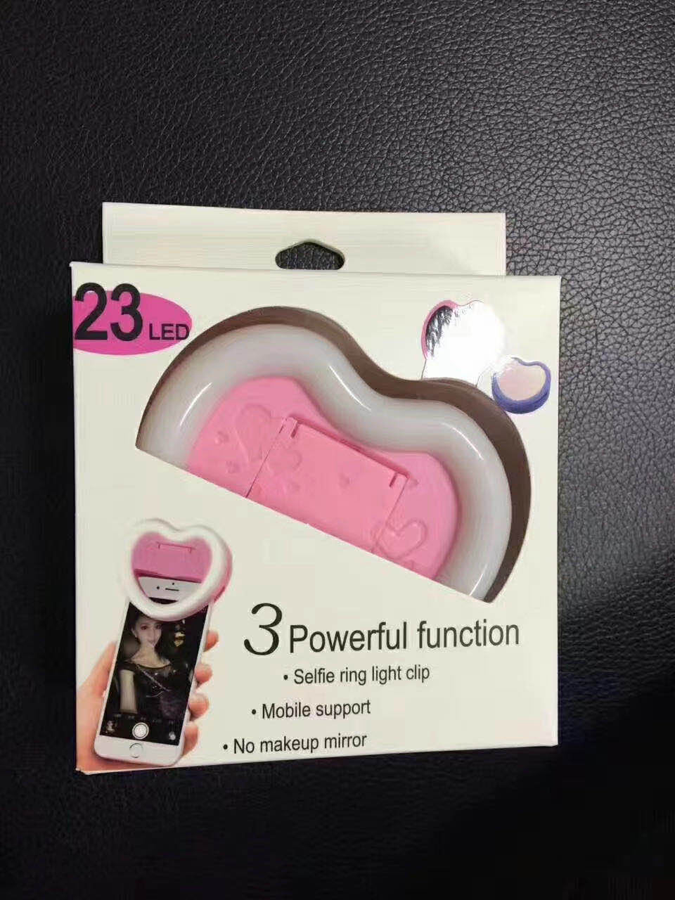 Mini phone LED selfie light anchor beauty lens live camera round hot style ring mobile phone supplementary light