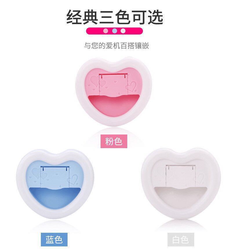 Mini phone LED selfie light anchor beauty lens live camera round hot style ring mobile phone supplementary light