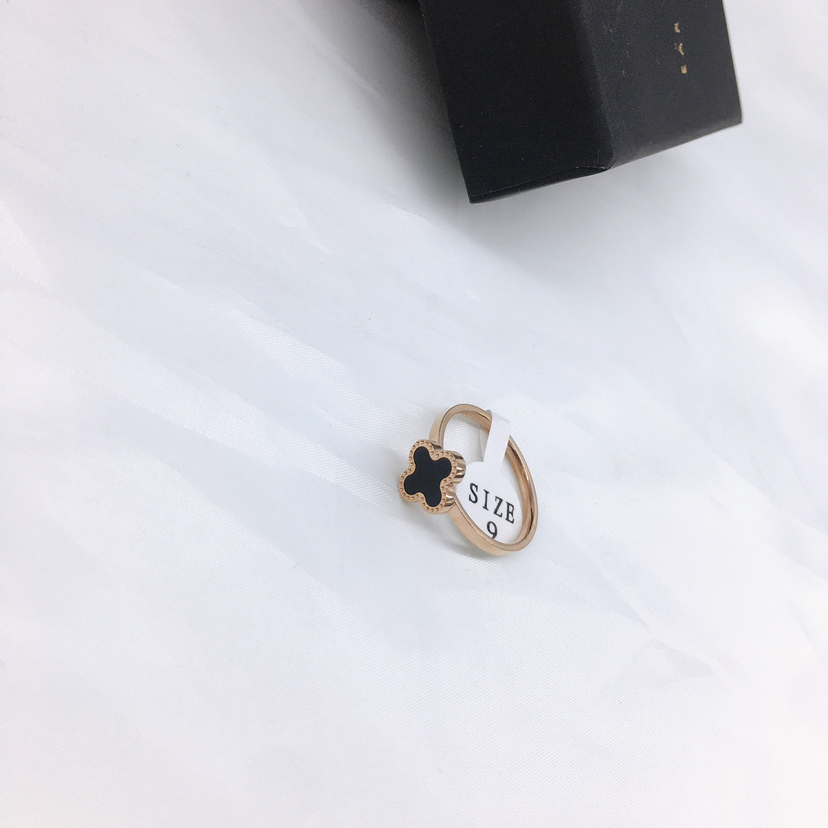 Korean Hot-Selling Titanium Steel Ring Maintains Color Ring Fashion Trendy Style Order Note Which Type